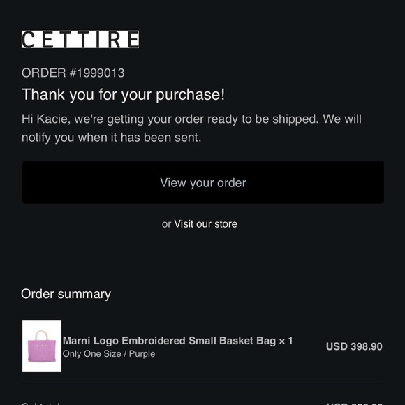 Authentic Marni Logo Tote - Picture 2 of 6